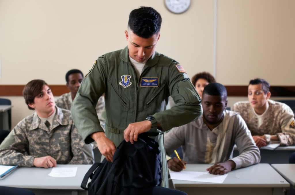 Pilot training student leaving program