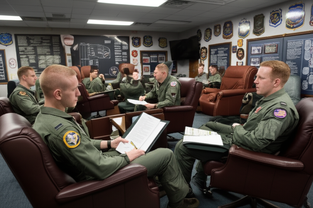 Fighter squadron ready room
