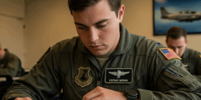 military pilot student in flight suit studying aircraft syst 20260331 081810
