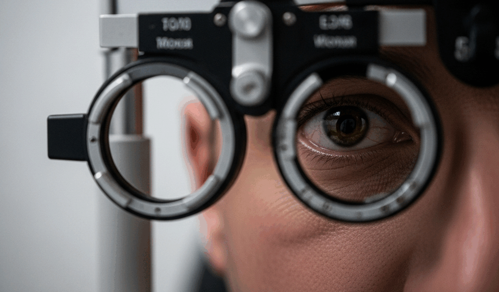 close up of a military fighter pilot s eye during a clinical 20260529 083900