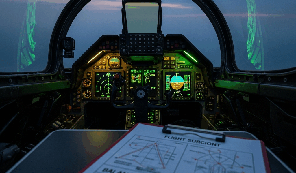 Military Pilot Vertigo and Balance Issues During Flight
